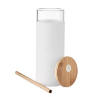 450 ml Silikon Kılıflı Borosilikat Cam Su Şişesi